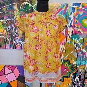 NWT Joie Floral Print Ruffle Top Size Small EUC